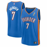 Blue Chet Holmgren Oklahoma City Thunder 2025 NBA Finals Champions Fast Break Replica Player Jersey | NBA