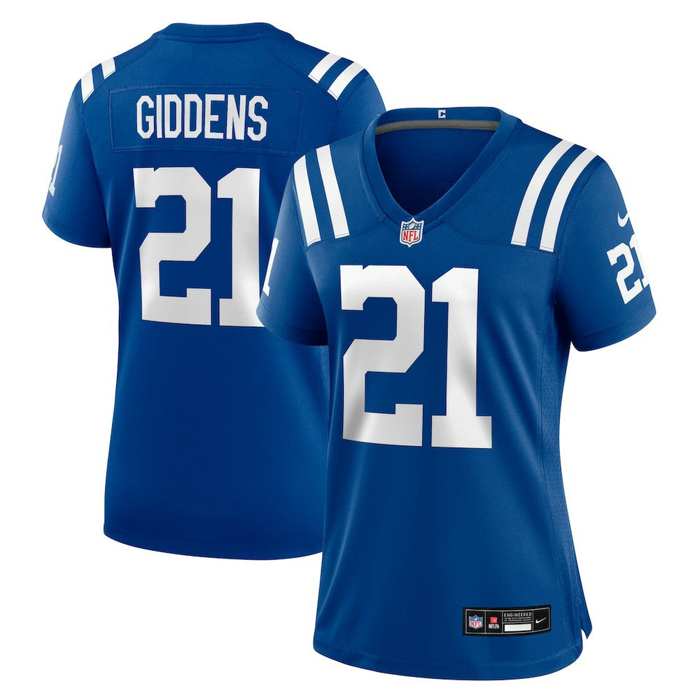 Indianapolis Colts DJ Giddens Women's Team Game Jersey | NFL US