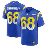 Los Angeles Rams David Quessenberry Team Game Jersey | NFL Sale