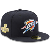 Navy Oklahoma City Thunder 2025 NBA Finals Champions Side Patch 59FIFTY Fitted Hat | NBA
