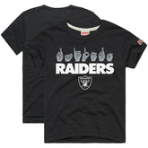 Las Vegas Raiders Homage Youth Love Sign x ASL 2.0 Tri-Blend T-Shirt | NFL Near me