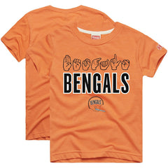 Cincinnati Bengals Homage Youth Love Sign x ASL 2.0 Tri-Blend T-Shirt | NFL Sale