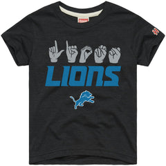 Detroit Lions Homage Youth Love Sign x ASL 2.0 Tri-Blend T-Shirt | NFL US