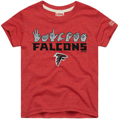 Atlanta Falcons Homage Youth Love Sign x ASL 2.0 Tri-Blend T-Shirt | NFL Near me