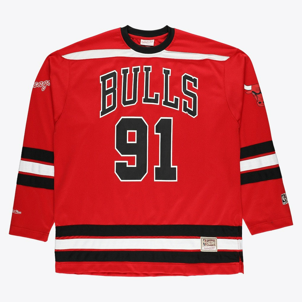 Red Dennis Rodman Chicago Bulls Big & Tall NBA Hockey Jersey | NBA