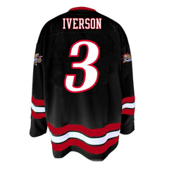 Black Allen Iverson Philadelphia 76ers Big & Tall NBA Hockey Jersey | NBA
