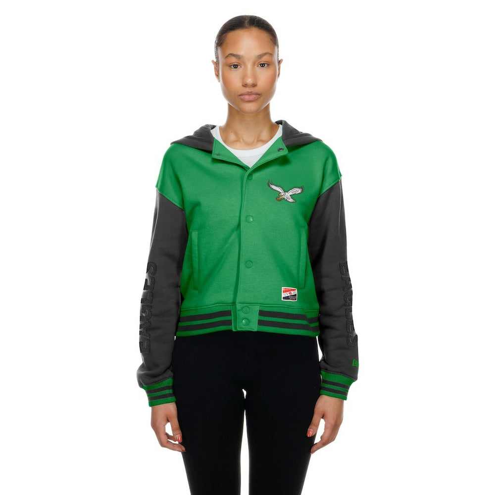 Philadelphia Eagles Women's Throwback Full-Snap Hooded Jacket | NFL Online