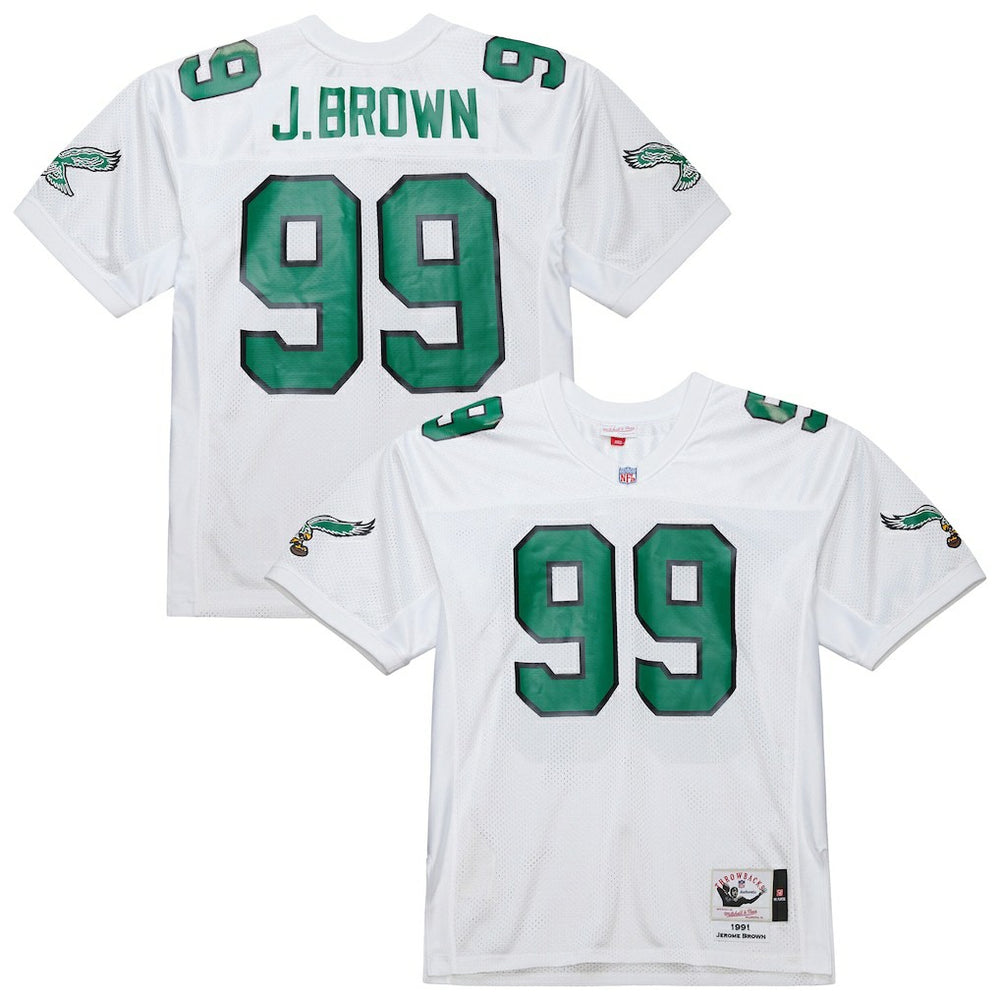 Philadelphia Eagles Jerome Brown 1991 Authentic Throwback Retired Player Jersey | NFL New