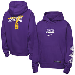 Purple Los Angeles Lakers Youth Courtside Club Premiere Hoodie | NBA