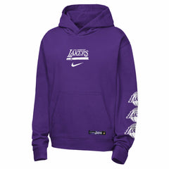Purple Los Angeles Lakers Youth Courtside Club Premiere Hoodie | NBA
