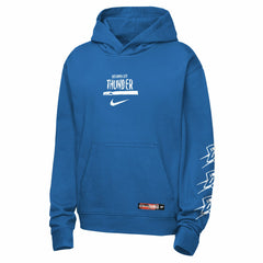 Blue Oklahoma City Thunder Youth Courtside Club Premiere Hoodie | NBA