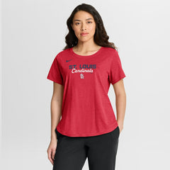 St. Louis Cardinals Nike Women's Arched Tri-Blend T-Shirt - MLB T-shirts