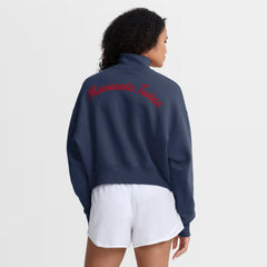 Minnesota Twins Nike Women's Primetime Phoenix Fleece Half-Zip Sweatshirt - MLB Sweatshirts