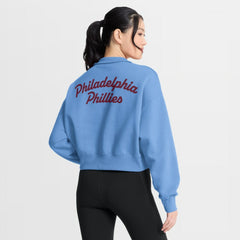 Philadelphia Phillies Nike Women's Primetime Phoenix Fleece Half-Zip Sweatshirt - MLB Sweatshirts