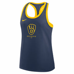 Milwaukee Brewers Nike Women's Tri-Blend Dri-FIT Racerback Tank Top - MLB Tanks