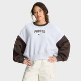 San Diego Padres Nike Women's Oversized High Hip Fleece Sweatshirt - MLB Sweatshirts