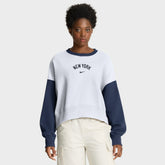 New York Yankees Nike Women's Oversized High Hip Fleece Sweatshirt - MLB Sweatshirts