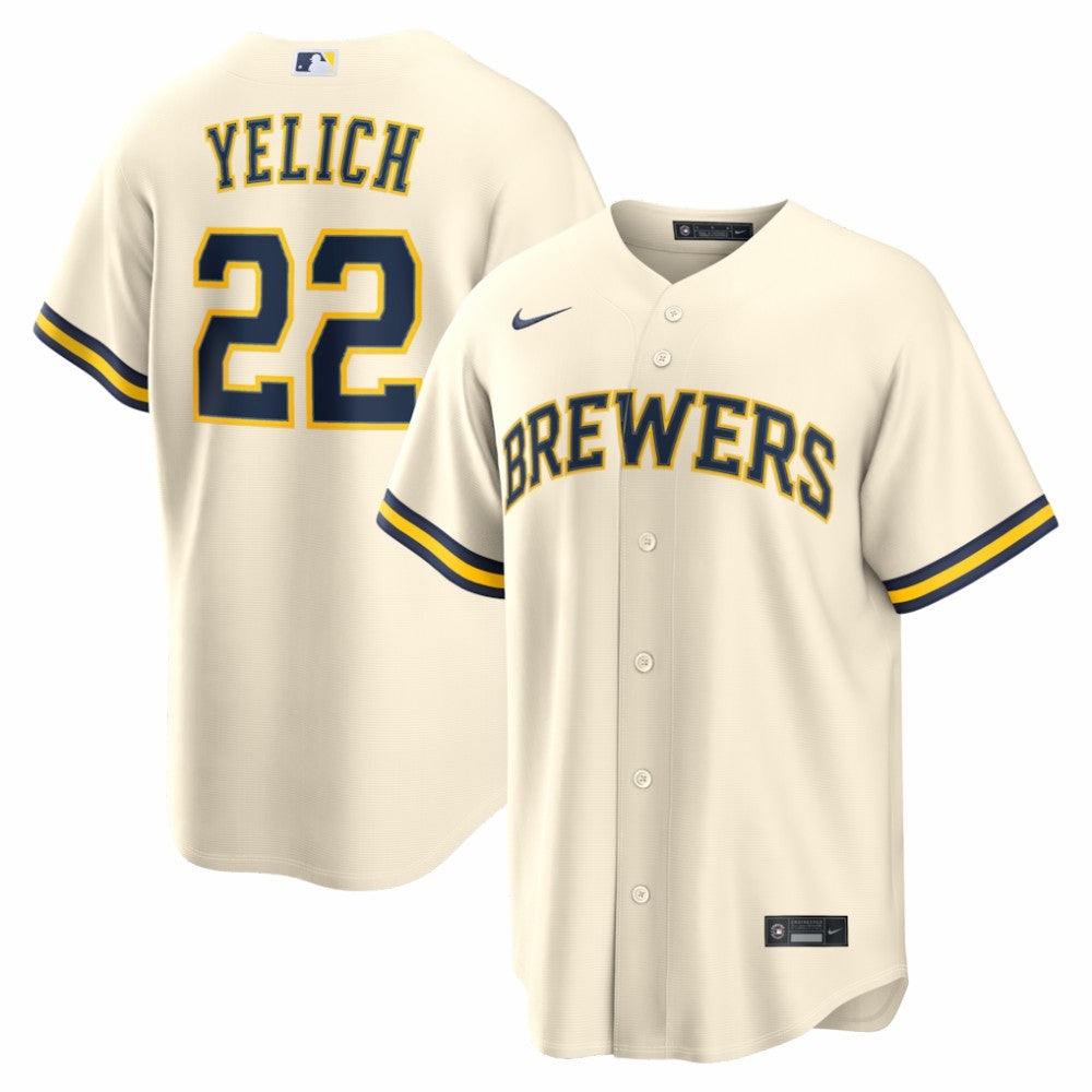 Christian Yelich Milwaukee Brewers Nike Home Replica Jersey - MLB Jerseys