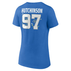 Detroit Lions Aidan Hutchinson Women's Floral Name & Number V-Neck T-Shirt | NFL Near me
