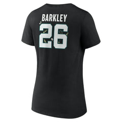 Philadelphia Eagles Saquon Barkley Women's Floral Name & Number V-Neck T-Shirt | NFL Outlet