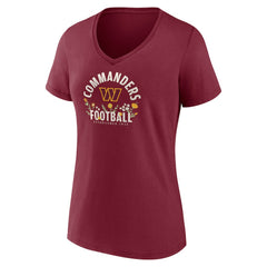 Washington Commanders Jayden Daniels Women's Floral Name & Number V-Neck T-Shirt | NFL Outlet