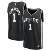 Black Victor Wembanyama San Antonio Spurs Fast Break Replica Player Jersey | NBA