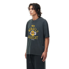 Heather Black Los Angeles Lakers Unisex Miracle Academy x NBA Collection Vintage Boxy T-shirt | NBA
