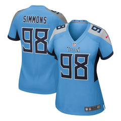 Tennessee Titans Jeffery Simmons Women's Team Game Jersey | NFL New