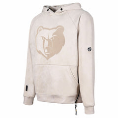 Cream Memphis Grizzlies Protege Eco-Friendly Functional Suede Fashion Tonal Hoodie | NBA