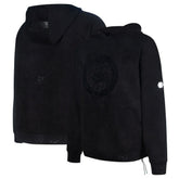 Black Boston Celtics Protege Eco-Friendly Functional Suede Fashion Tonal Hoodie | NBA
