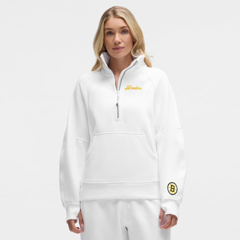 Boston Bruins lululemon Women's Long Scuba Oversized Half-Zip Funnel Neck - NHL