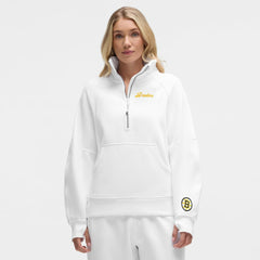 Boston Bruins lululemon Women's Long Scuba Oversized Half-Zip Funnel Neck - NHL