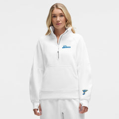 St. Louis Blues lululemon Women's Long Scuba Oversized Half-Zip Funnel Neck - NHL