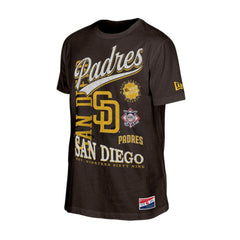 San Diego Padres New Era Oversized Throwback Distressed T-Shirt - MLB T-shirts
