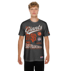 San Francisco Giants New Era Oversized Throwback Distressed T-Shirt - MLB T-shirts