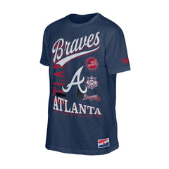 Atlanta Braves New Era Oversized Throwback Distressed T-Shirt - MLB T-shirts