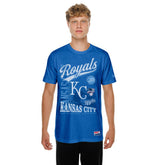 Kansas City Royals New Era Oversized Throwback Distressed T-Shirt - MLB T-shirts