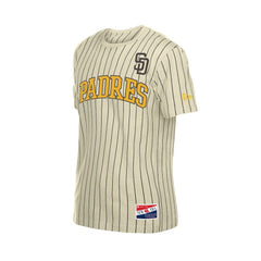 San Diego Padres New Era Throwback Meshback Pinstripe T-Shirt - MLB T-shirts