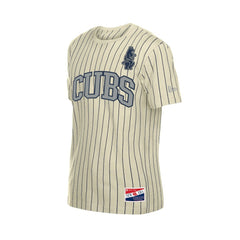 Chicago Cubs New Era Throwback Meshback Pinstripe T-Shirt - MLB T-shirts