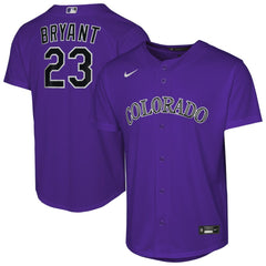 Kris Bryant Colorado Rockies Nike Youth Alternate Replica Jersey - MLB Jerseys