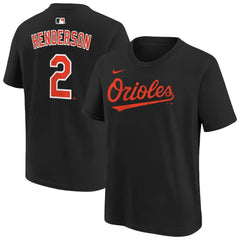 Gunnar Henderson Baltimore Orioles Nike Youth Name & Number T-Shirt - MLB T-shirts