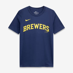 Jackson Chourio Milwaukee Brewers Nike Youth Name & Number T-Shirt - MLB T-shirts