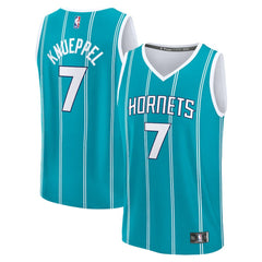 Teal Kon Knueppel Charlotte Hornets 2025 NBA Draft First Round Pick Fast Break Replica Jersey | NBA