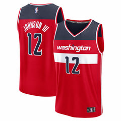 Red Tre Johnson III Washington Wizards 2025 NBA Draft First Round Pick Fast Break Replica Jersey | NBA