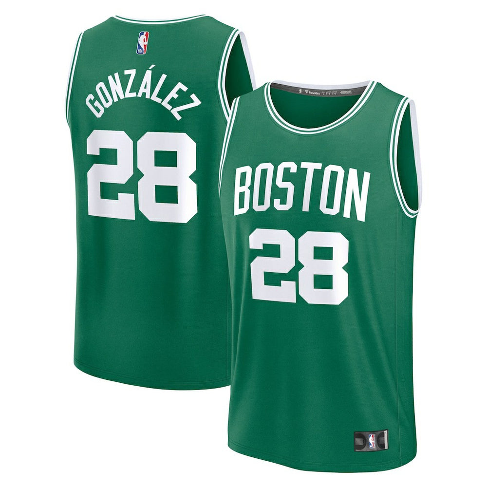 Kelly Green Hugo Gonzalez Boston Celtics 2025 NBA Draft First Round Pick Fast Break Replica Jersey | NBA