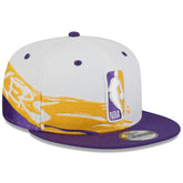White/Purple Los Angeles Lakers 2026 NBA All-Star Game Brushstroke 9FIFTY Snapback Hat | NBA