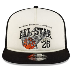 White/Black 2026 NBA All-Star Game x Alpha Industries 9FIFTY Snapback Trucker Hat | NBA