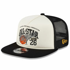 White/Black 2026 NBA All-Star Game x Alpha Industries 9FIFTY Snapback Trucker Hat | NBA