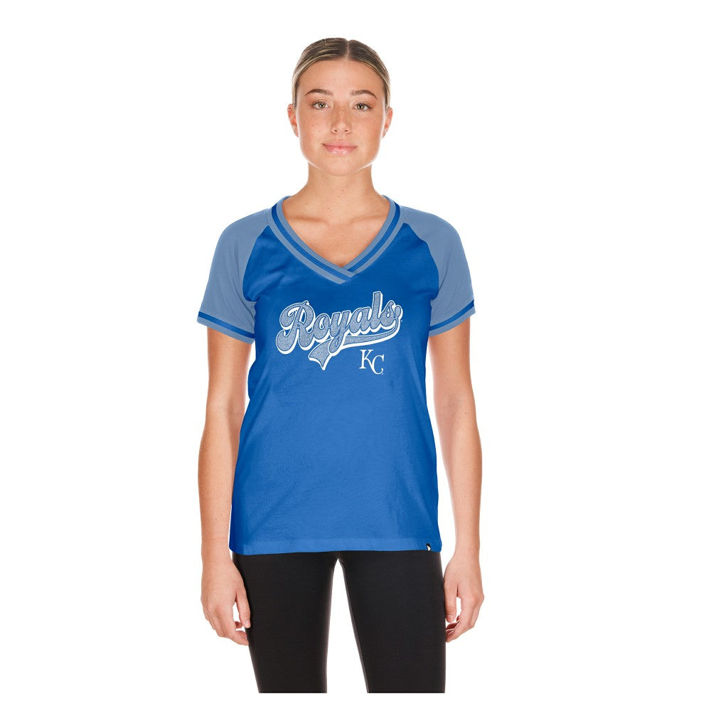 Kansas City Royals New Era Women's Gameday V-Neck T-Shirt - MLB T-shirts