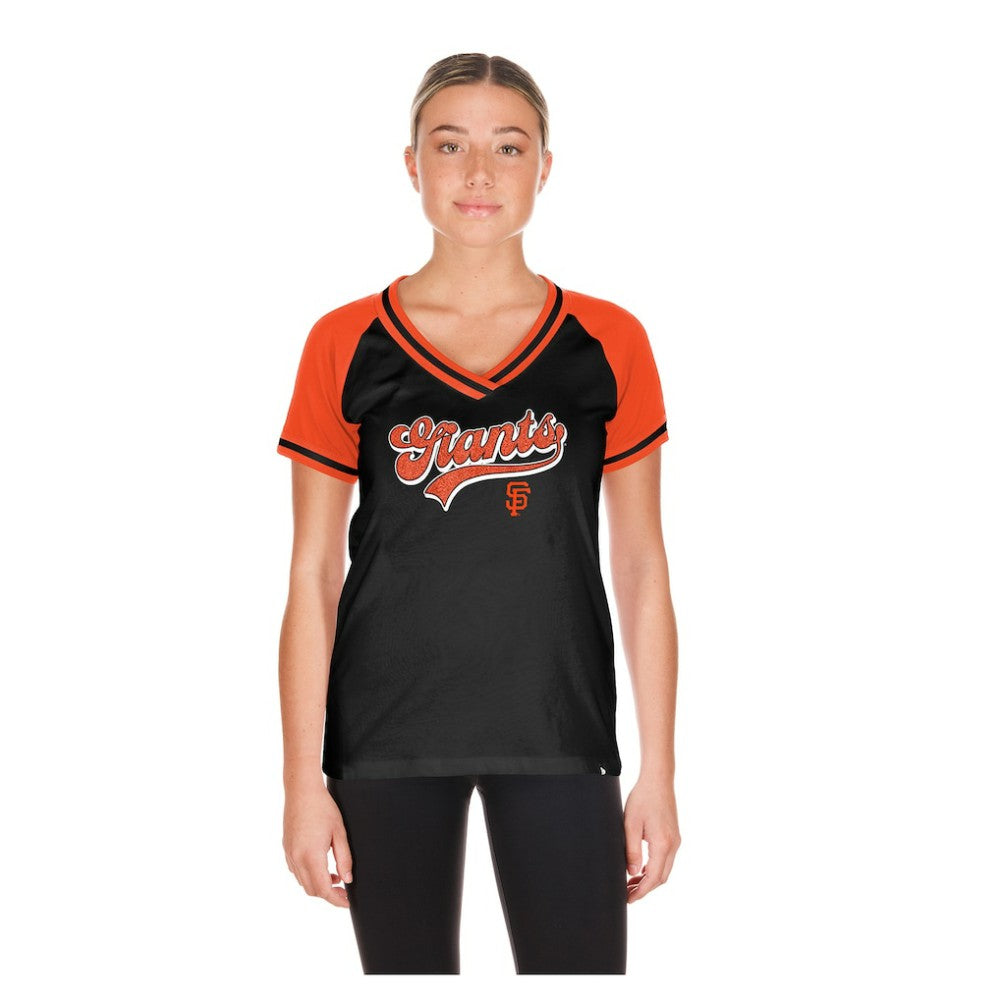 San Francisco Giants New Era Women's Gameday V-Neck T-Shirt - MLB T-shirts
